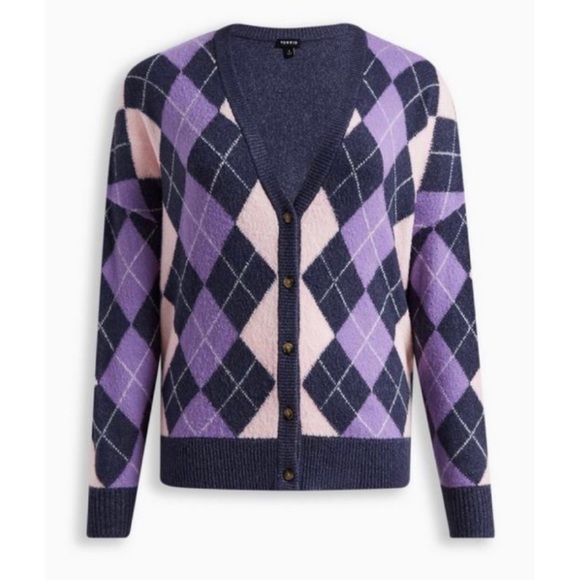 🆕 Vegan Cashmere V-neck Cardigan Sweater 1 1X 14 16 NWT Torrid New! - Picture 5 of 6